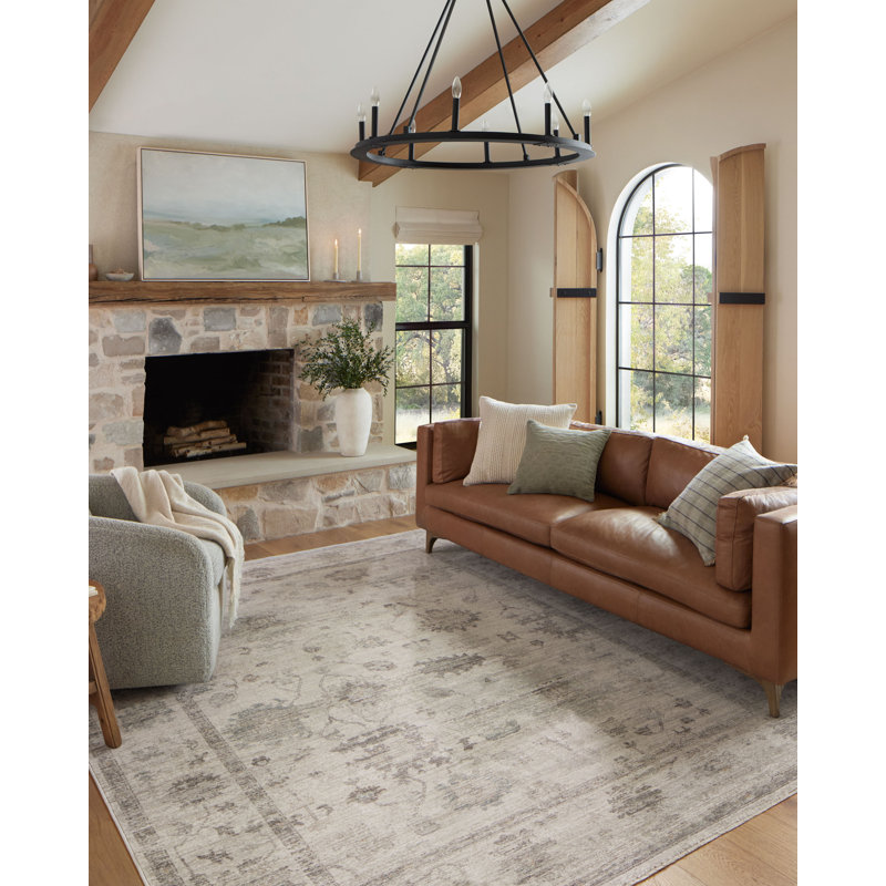 Magnolia Home By Joanna Gaines X Loloi Riley Sage / Natural Pillow